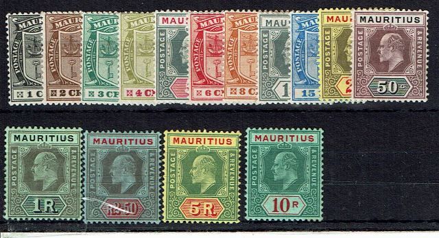 Image of Mauritius SG 181/95 MM British Commonwealth Stamp